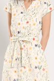 Aivee Midi Dress in Floral Eyelet
