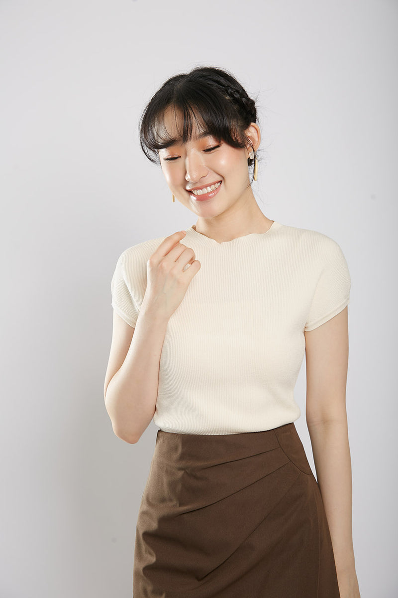 Yesenia String-Tie Knit Dress Sand