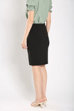 Monette Ultra-Stretch Pencil Skirt in Black