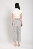 Kristela Tailored Jumpsuit in White Grey