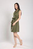 Gela Dress in Army Green