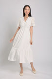 Alai Midaxi Dress in White