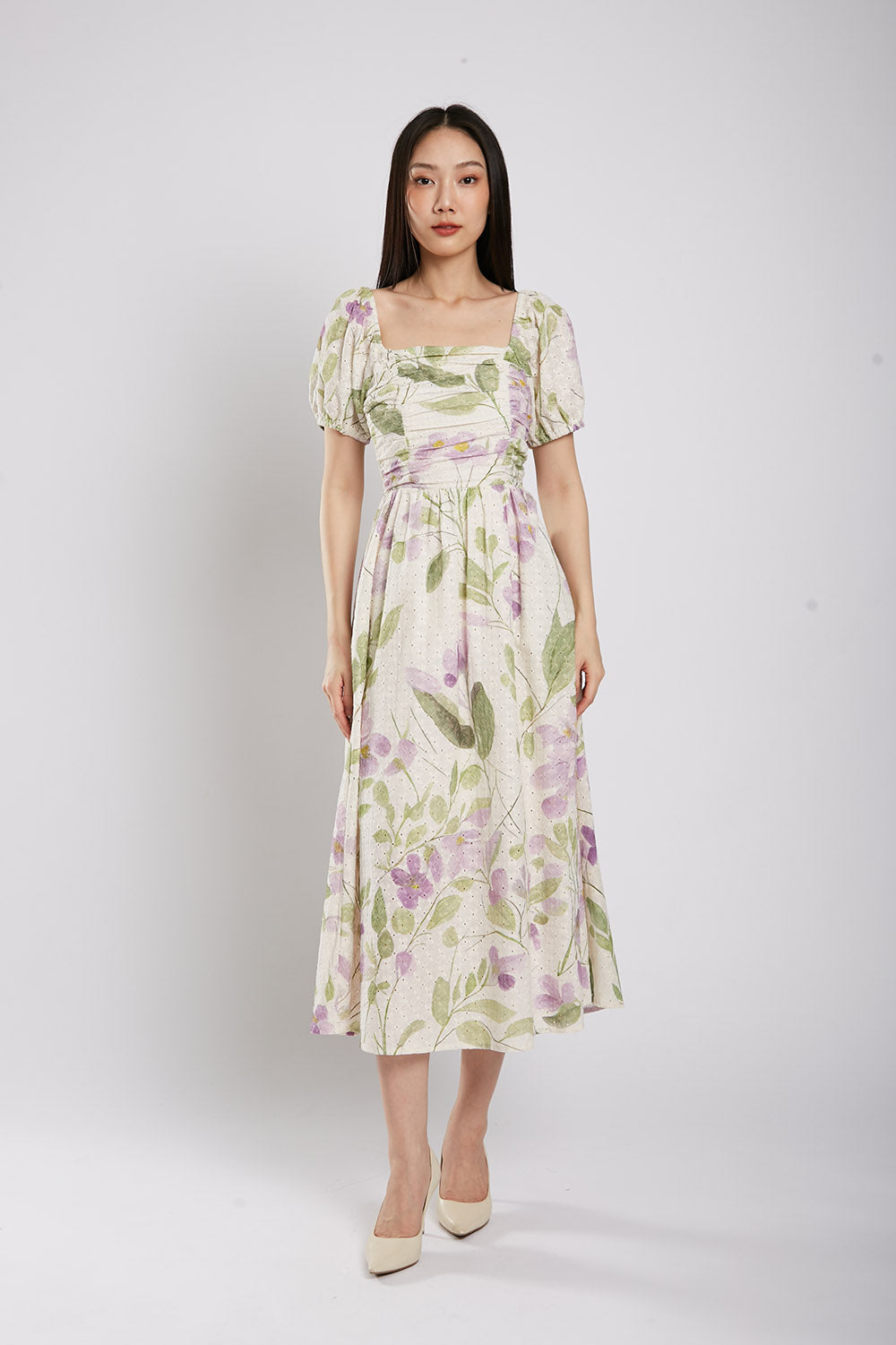Bernice Maxi Dress in Lavender Floral – JULY Fashion