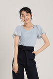 Anitra Top in Dusty Blue