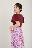 Anitra Top in Claret Red