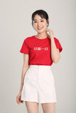Everyday Riches Embroidered Top in Red