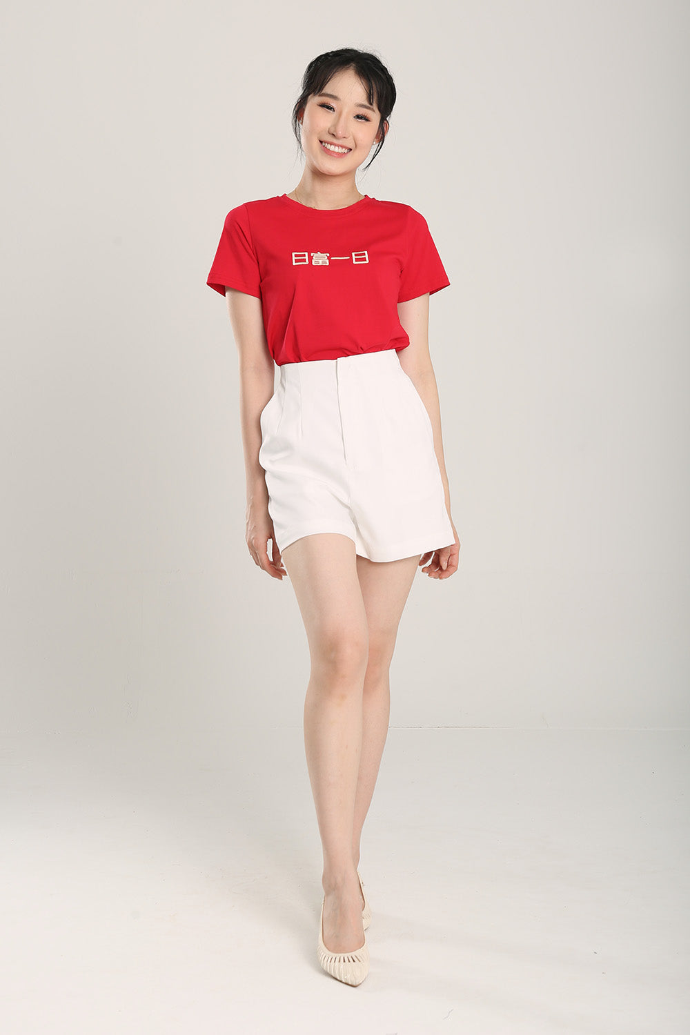 Everyday Riches Embroidered Top in Red