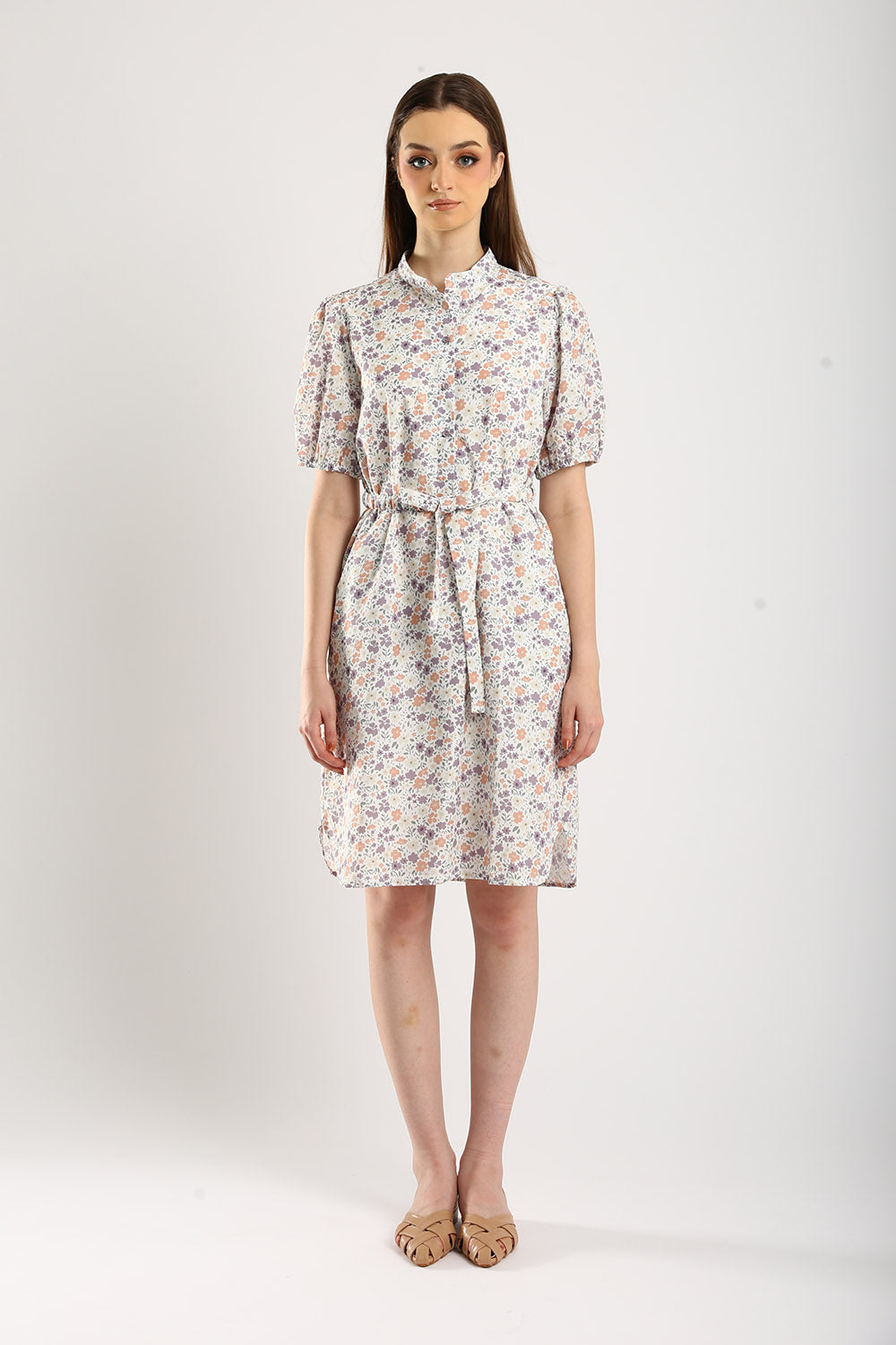 Aster Midi Dress in Floral Print  JULY Fashion