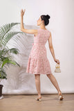 Sophie Eyelet Midi Dress in Pink