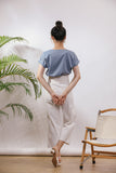 Tova Color Top in Dust Blue
