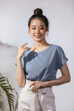 Tova Color Top in Dust Blue
