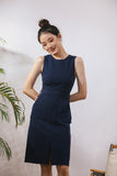 * BACKORDER * Anokhi Midi Dress in Navy